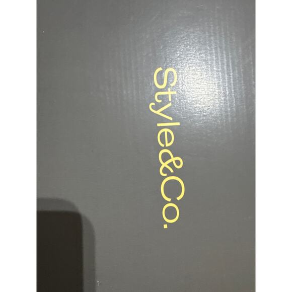 Brand New Style & Co. Womens Canvas Wedge Sandals Beige 9.5 MAILENAF - Picture 5 of 6